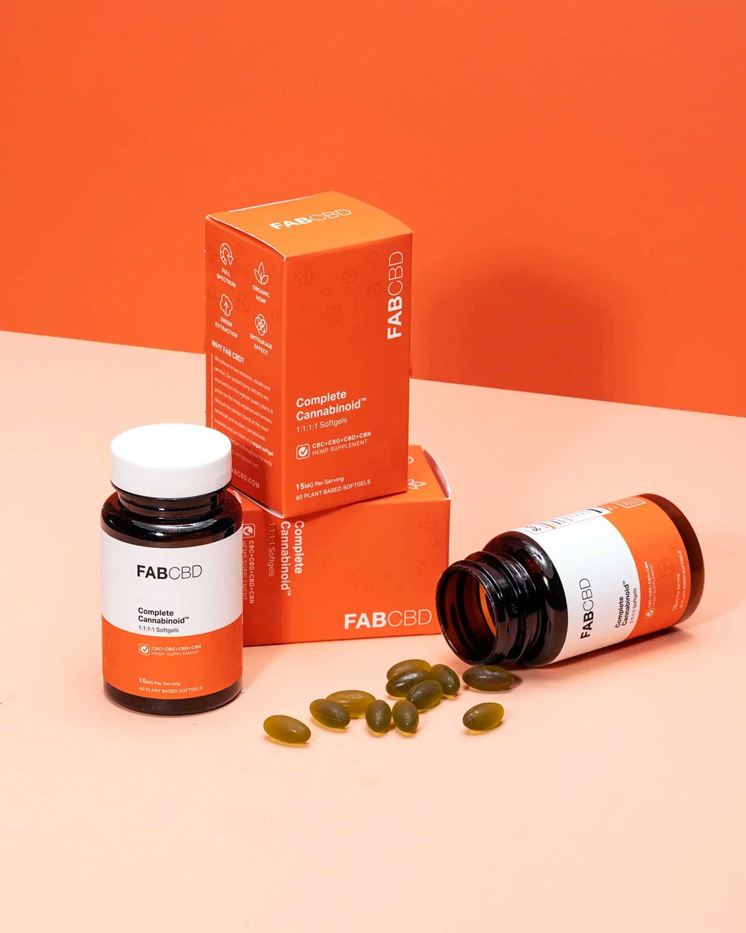 CBD Softgels | Complete Cannabinoid Blend - FABCBD