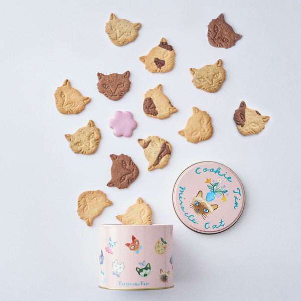期間限定】Berry Miracle Cat Cookie Tin (神様のいたずらベリーネコ