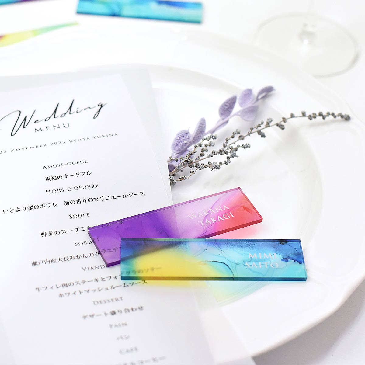 新商品情報「アクリルアート席札プレート”パッション”」 - 広島の