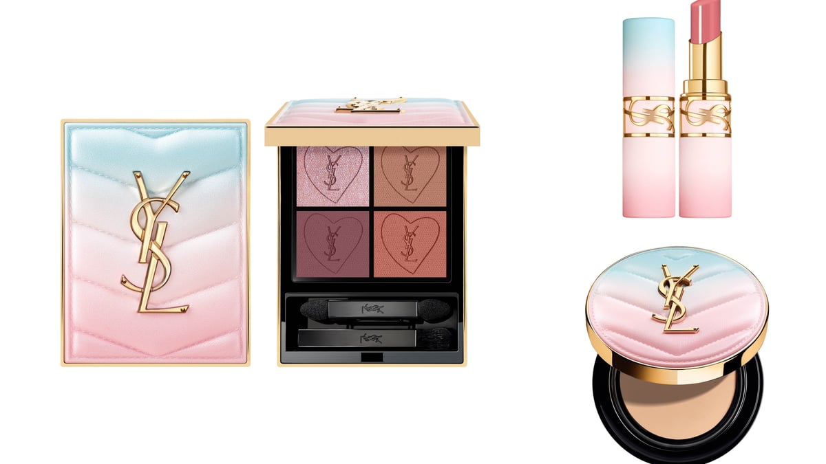 2025年春コスメ】YSL：ブルーとピンクのグラデーションでさまざまな
