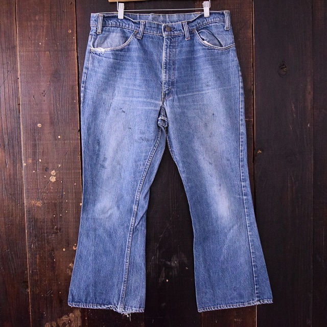70's LEVI'S 646 BIGE デニムパンツ 70年代 ビッグe ビッグイー フレア