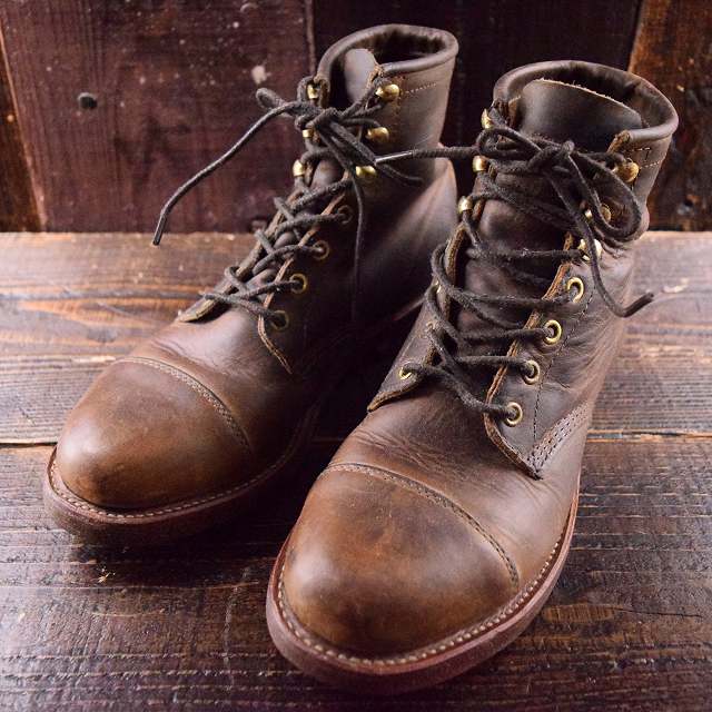 L.L.Bean×CHIPPEWA USA製 オイルドレザーワークブーツ エルエルビーン