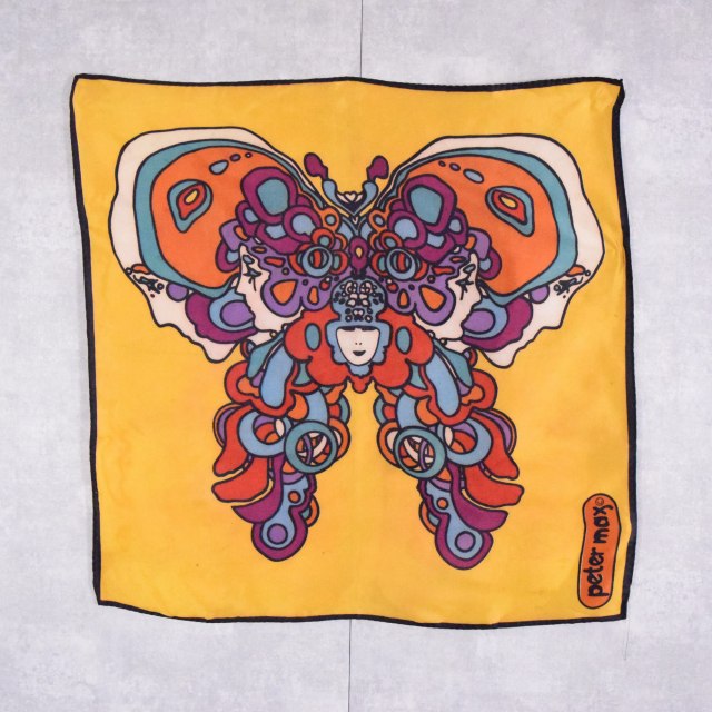 70s 70年代 ピーターマックス 蝶 バタフライ アート アーティスト