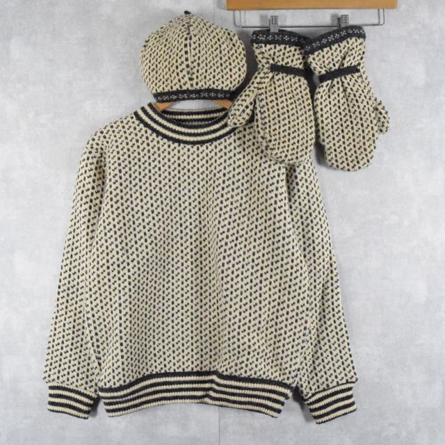 70年代 70s 80年代 80s エルエルビーン ノルウェイ製 総柄 グレー