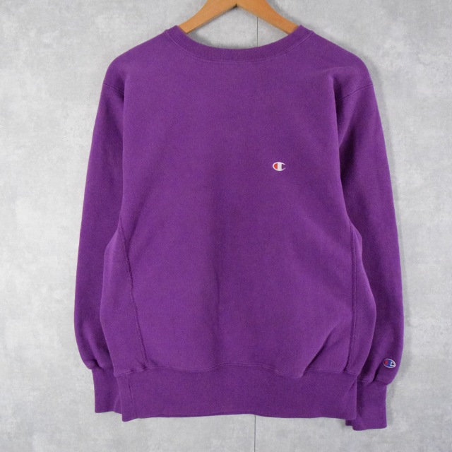 チャンピオン リバースウィーブ パープル 紫 無地 目付き │ヴィテージ