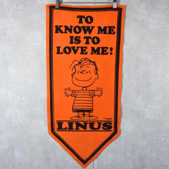 70s 70年代 ピーナッツ スヌーピー ライナス バナー キャラクター