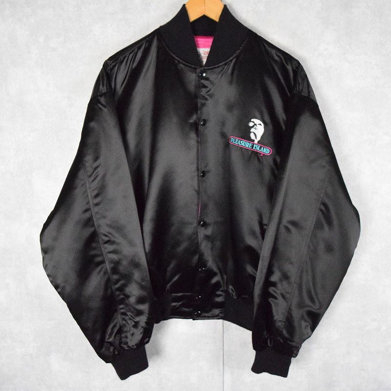 90's vintage disney ヴィラン レザー袖 スタジャン 90´s vintage