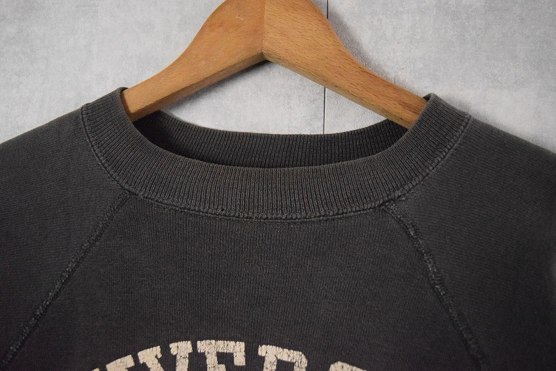 60s 60年代 カレッジスウェット 炭黒 │ヴィテージ古着屋Feeet 通販