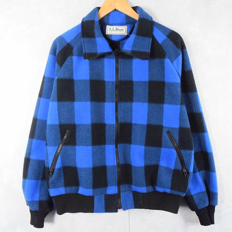 80s 80年代 エルエルビーン 青 ブルー フリースジャケット| ビンテージ
