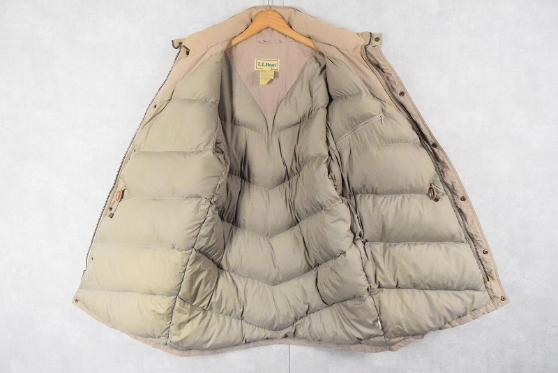 80年代 80s エルエルビーン アウトドア ベージュ ダウンジャケット