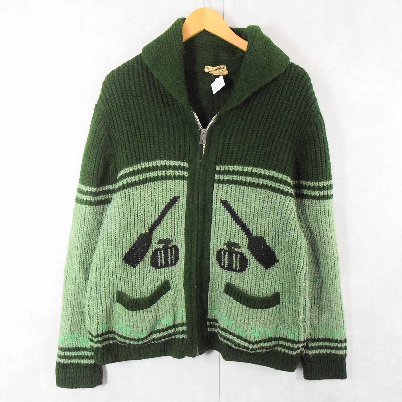 50s 60s 50年代 60年代 緑 グリーン セーター ショールカラー