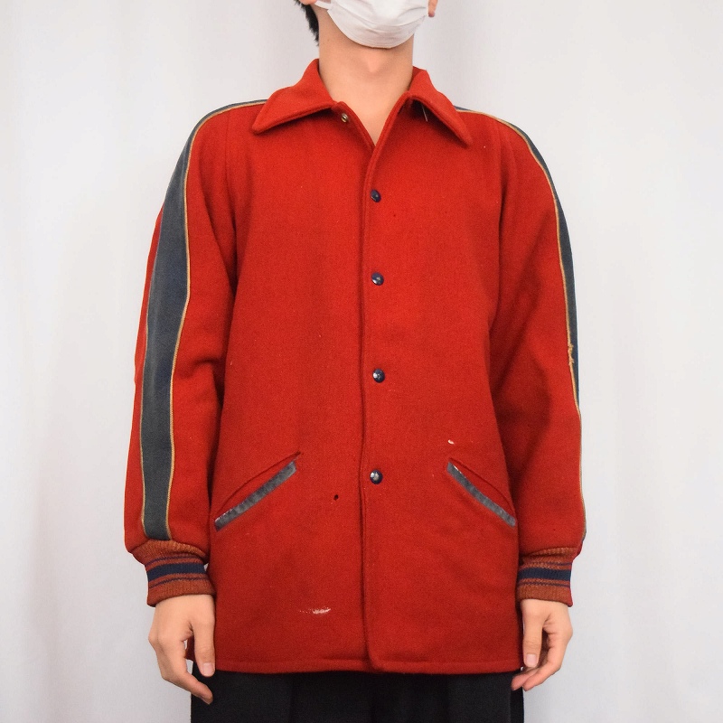 50年代 50s ロンスタ ファラオジャケット ツイード レッド 赤 ウール
