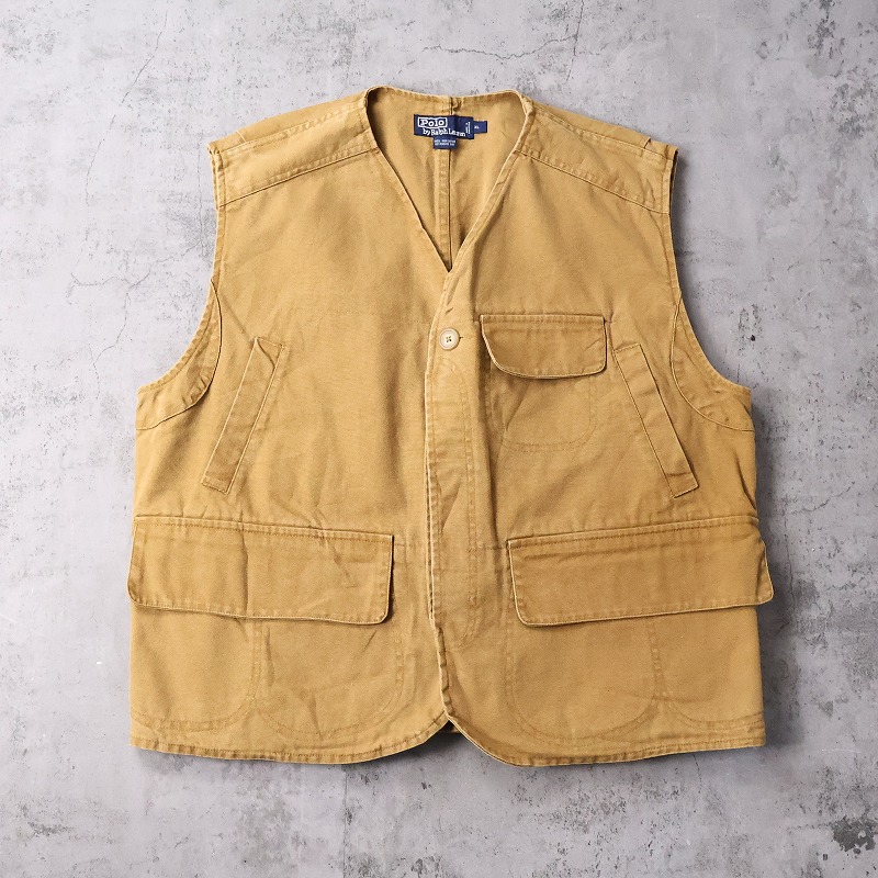 90s 90年代 ポロラルフローレン シンガポール製 ベスト ハンティング