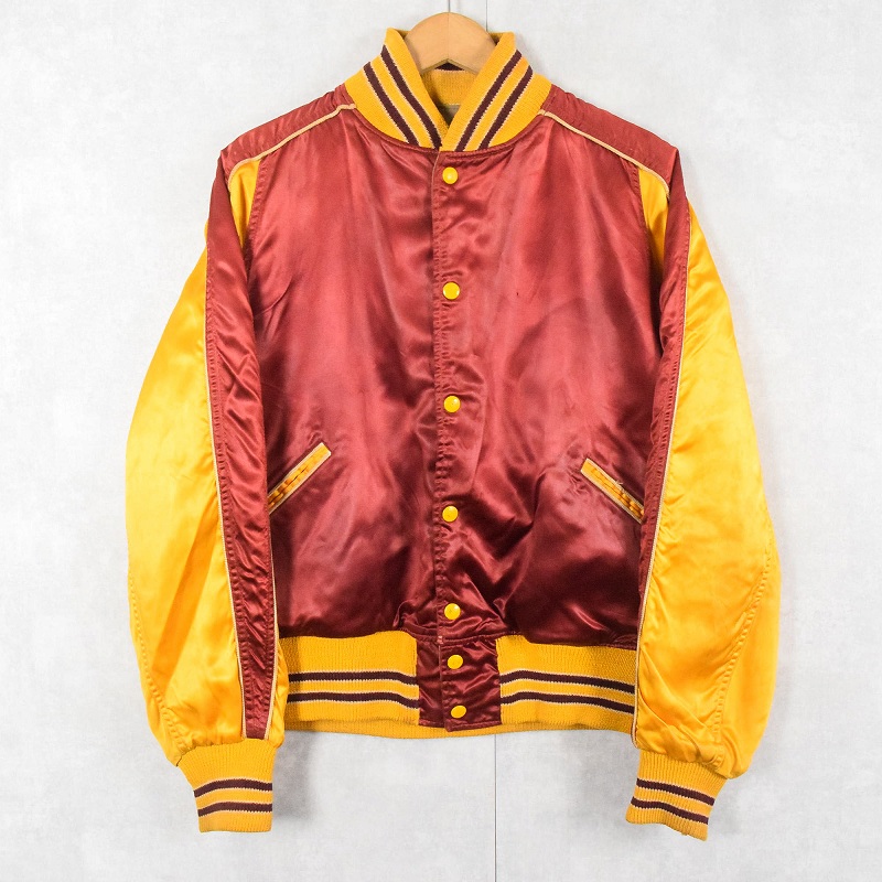 50s 50年代 ボタスタ バトウィン スタジャン コットン サテン