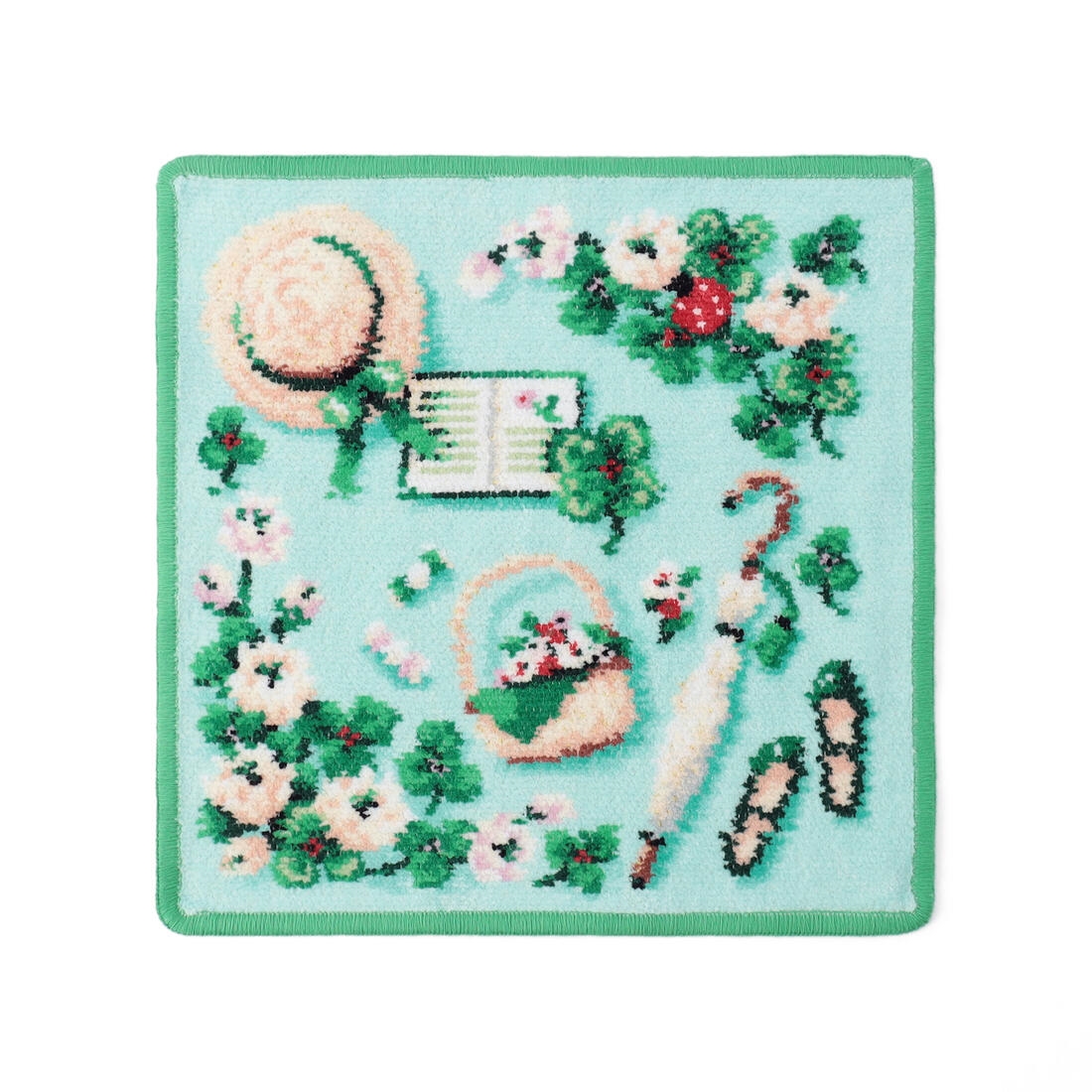 マイフェイバリットグリーン ハンカチ(ペールグリーン): FEILER