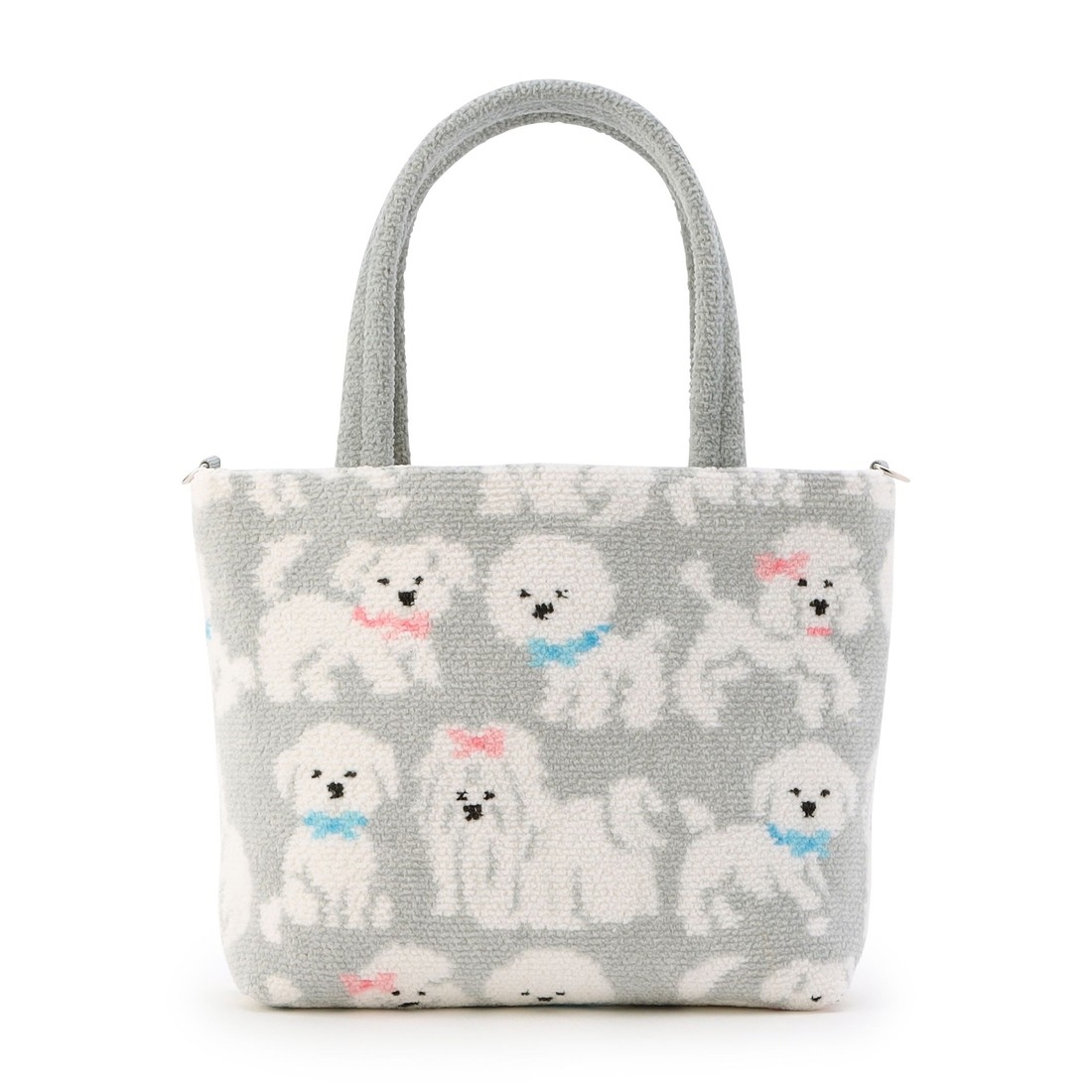 モフモフワンチャン バッグ L/MWC-257369(シルバーグレー): LOVERARY