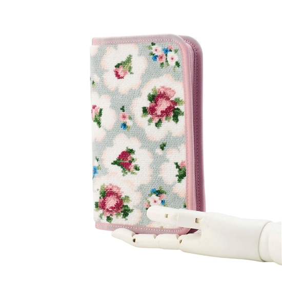 新品・未使用】フェイラー ブルー マドモアゼルローズマルチケース