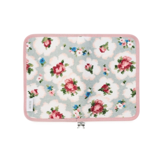 新品・未使用】フェイラー ブルー マドモアゼルローズマルチケース