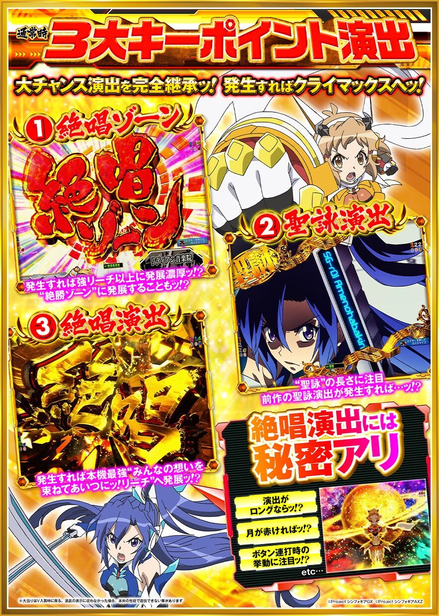 フィーバー戦姫絶唱シンフォギア3黄金絶唱機種紹介 | フィーバー戦姫