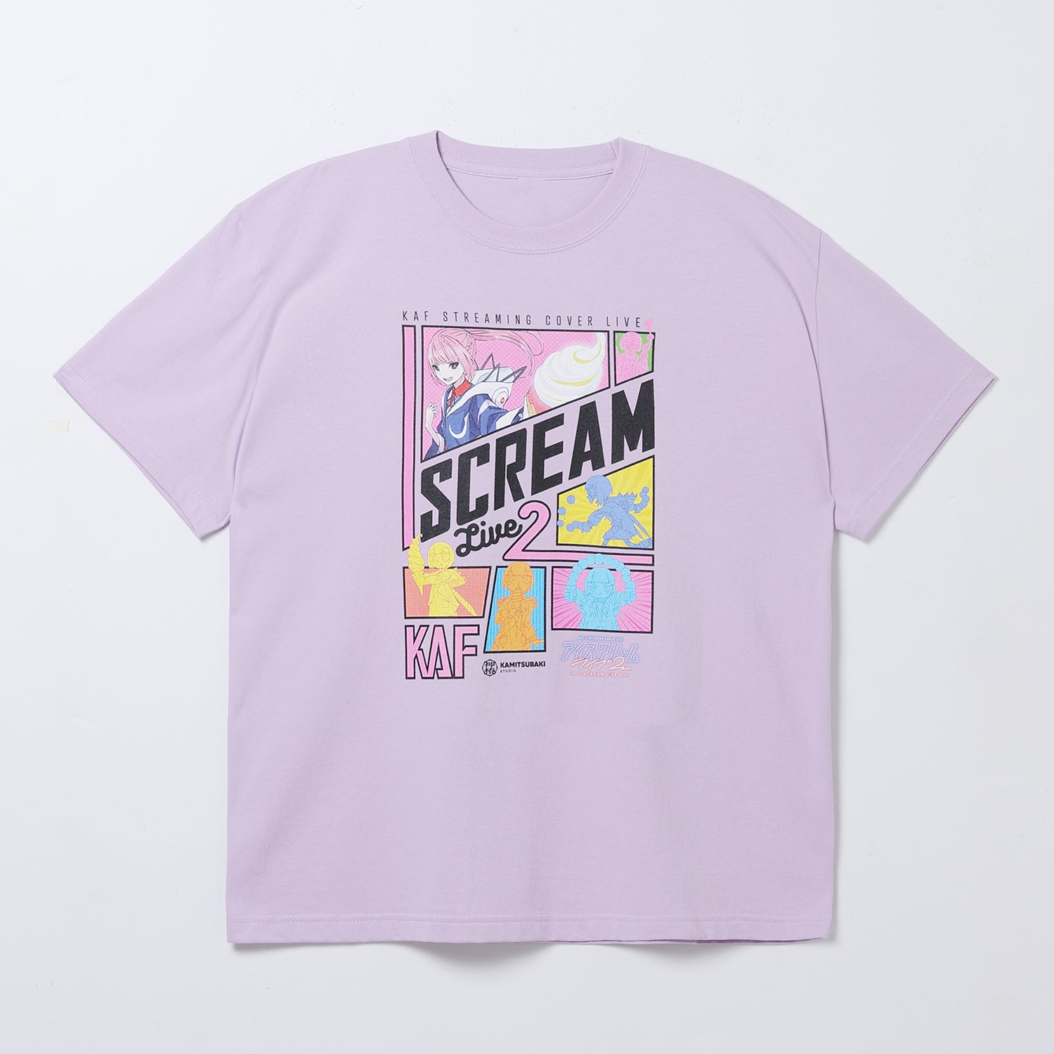 花譜】I SCREAM LIVE2 Tシャツ／PURPLE／KAF STREAMING COVER LIVE