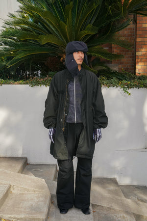 FIFTH x M-65 Fishtail Over-Dyed Black モッズパーカー フィッシュ