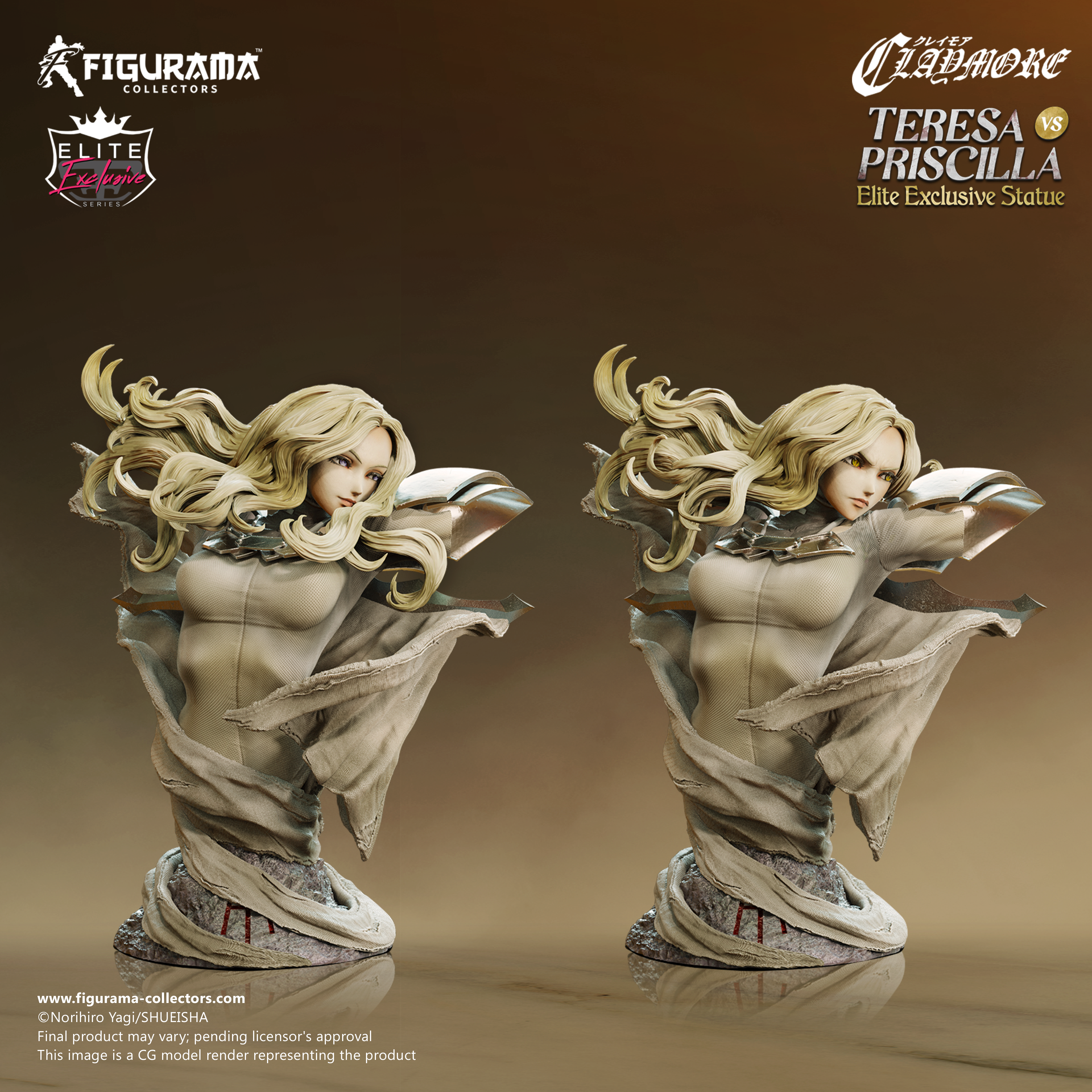 Claymore: Teresa vs. Priscilla Elite Exclusive Statue - Figurama