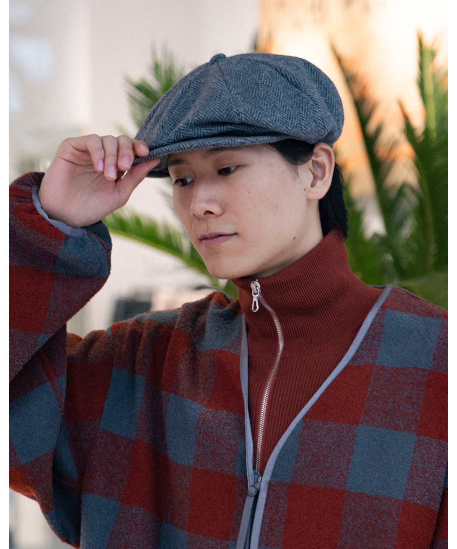 Unlikely Newsboy Cap Wool Tweed - Unlikely (アンライクリー) - cap