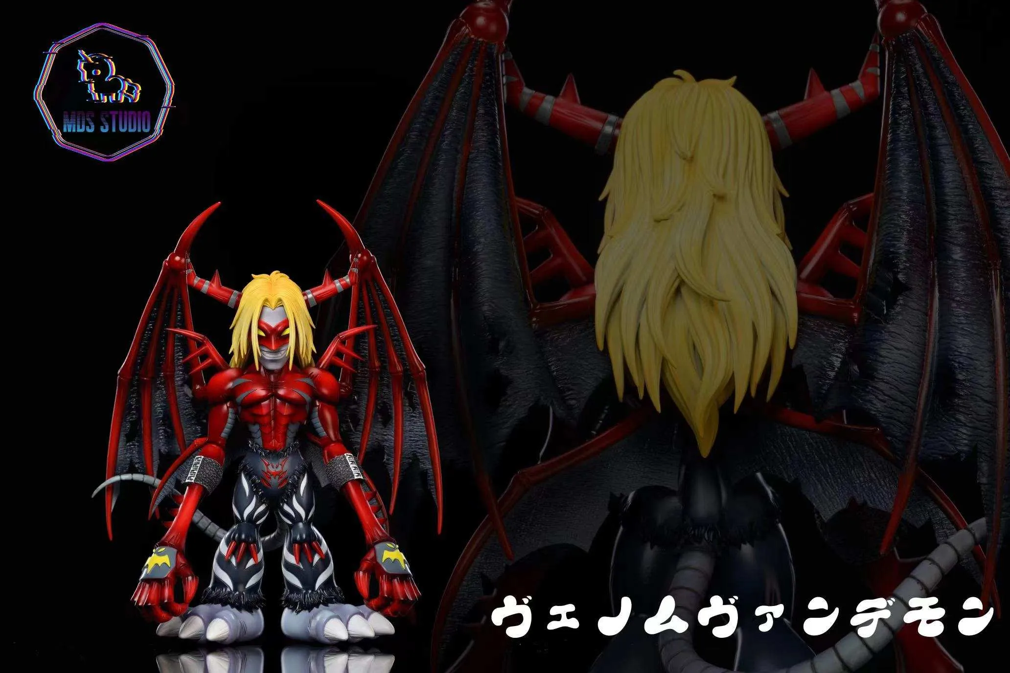 Venom Vamdemon & DemiDevimon - Digimon Resin Statue - MDS Studio