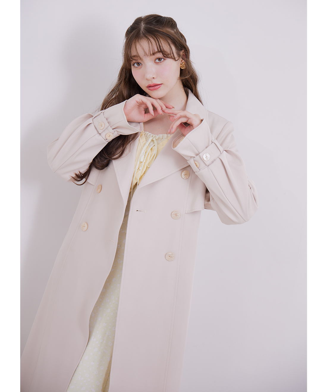 ボリュームスリーブトレンチコート｜PETAL ONLINE（ペタルオンライン）