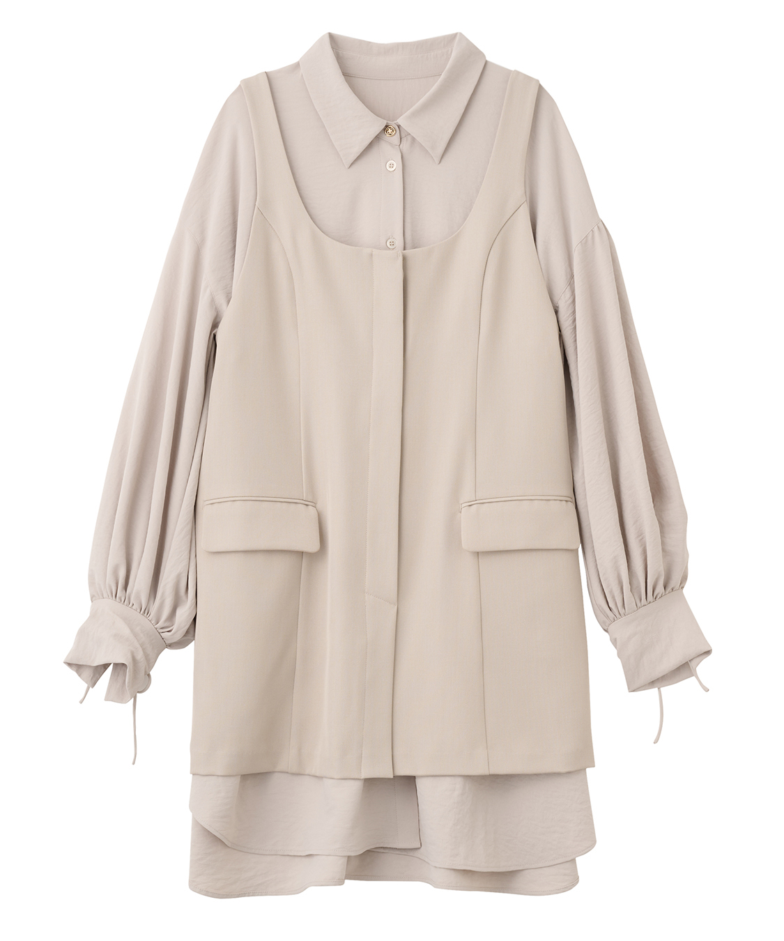 シャツレイヤードミニワンピース｜PETAL ONLINE（ペタルオンライン）