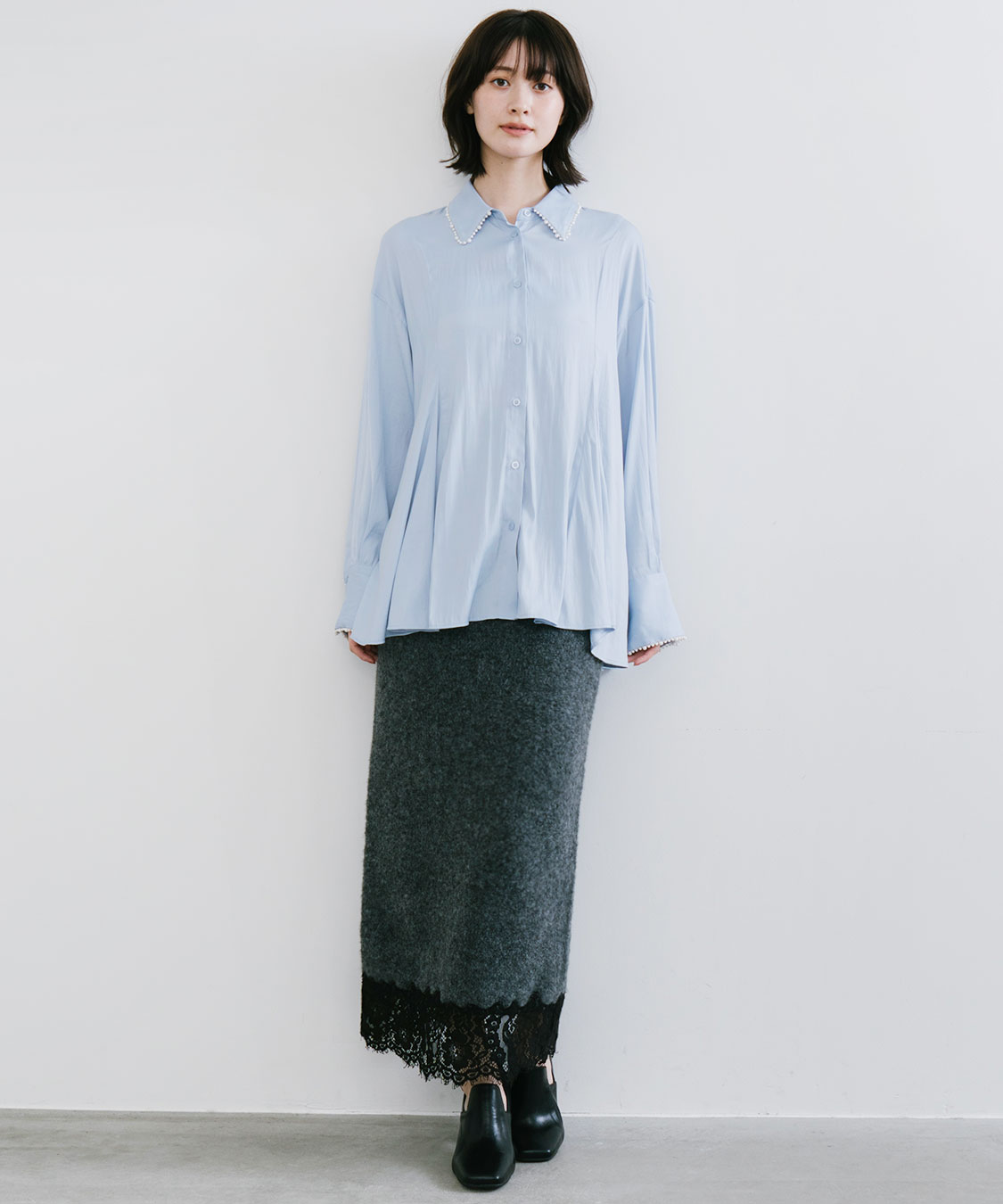 パールモチーフペプラムシャツ｜PETAL ONLINE（ペタルオンライン）