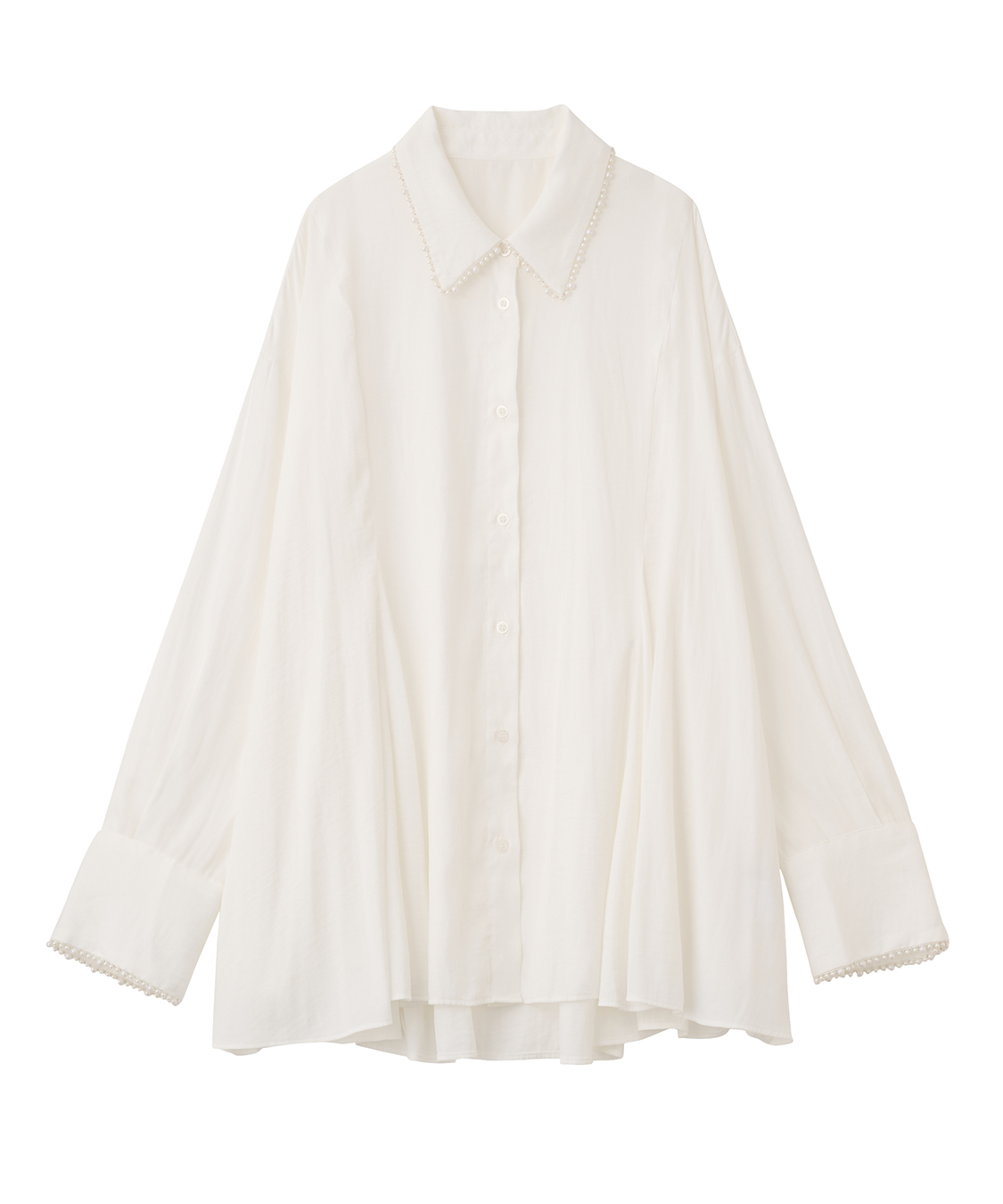 パールモチーフペプラムシャツ｜PETAL ONLINE（ペタルオンライン）