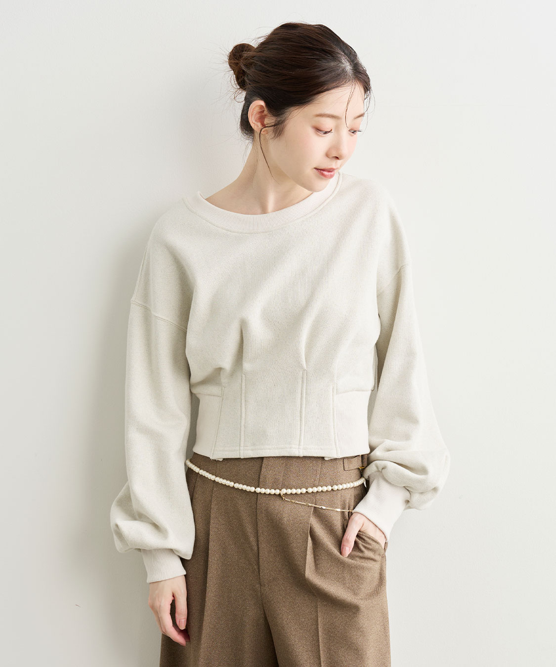 ラメ裏毛スウェット｜PETAL ONLINE（ペタルオンライン）