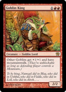 7版 ゴブリンの王、ゴブリンの名手、モグの狂信者、ゴブリンの砲台
