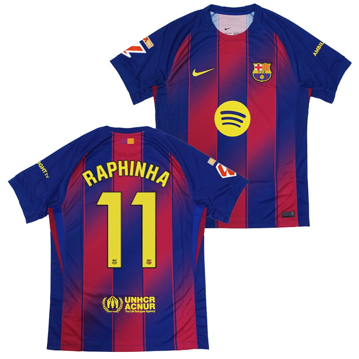 FCバルセロナ 25-26 ホーム 半袖 ユニフォーム No.11 ハフィーニャ +