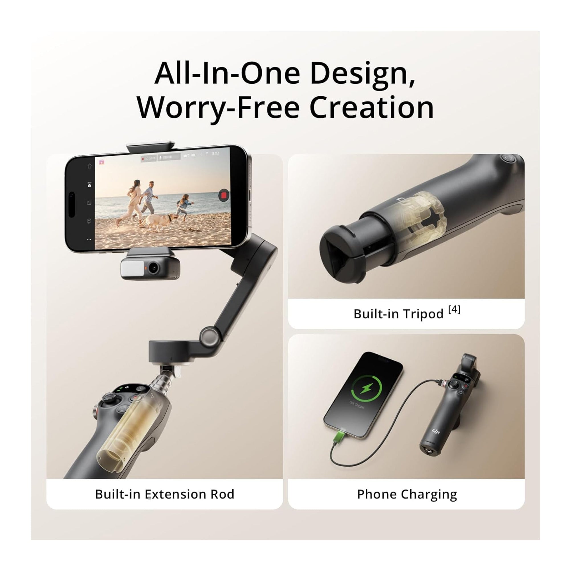 DJI Osmo Mobile 7P Gimbal with Multifunctional Module and 7th Gen