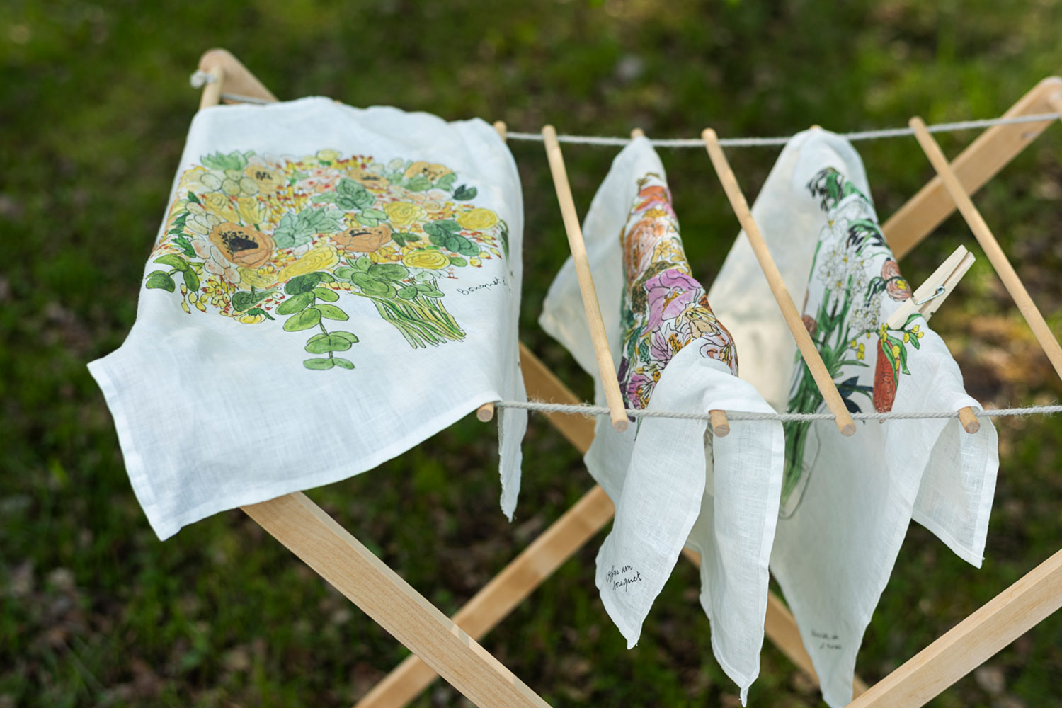 ハンカチ 春のお花 イザベルボワノ | fog linen work