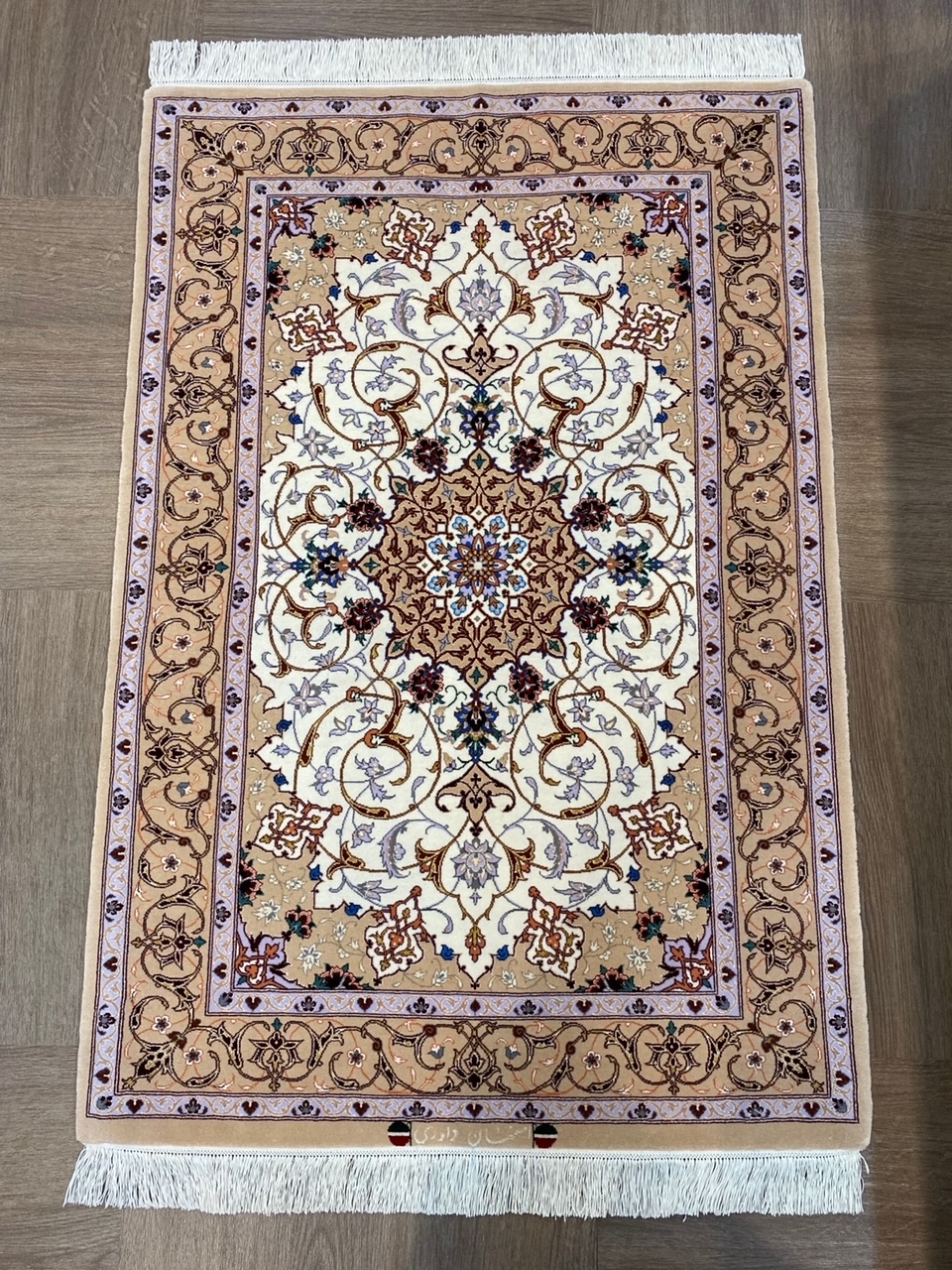 Y2023 ペルシャ絨毯 ウール 手織り 特大 412×313㎝ 工房サイン Y2023