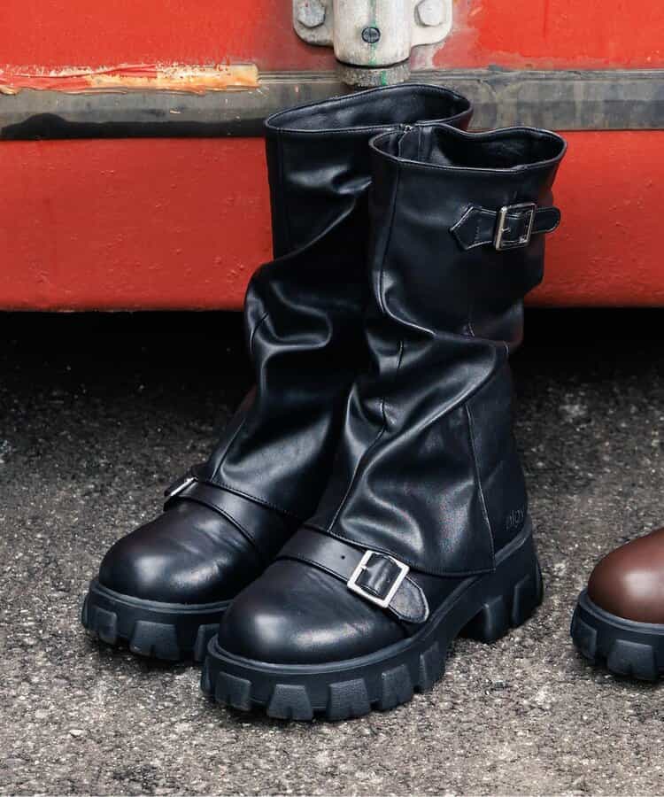 ☆SALE☆ルーズカバーデザインエンジニアブーツ（A4GG135）|algy