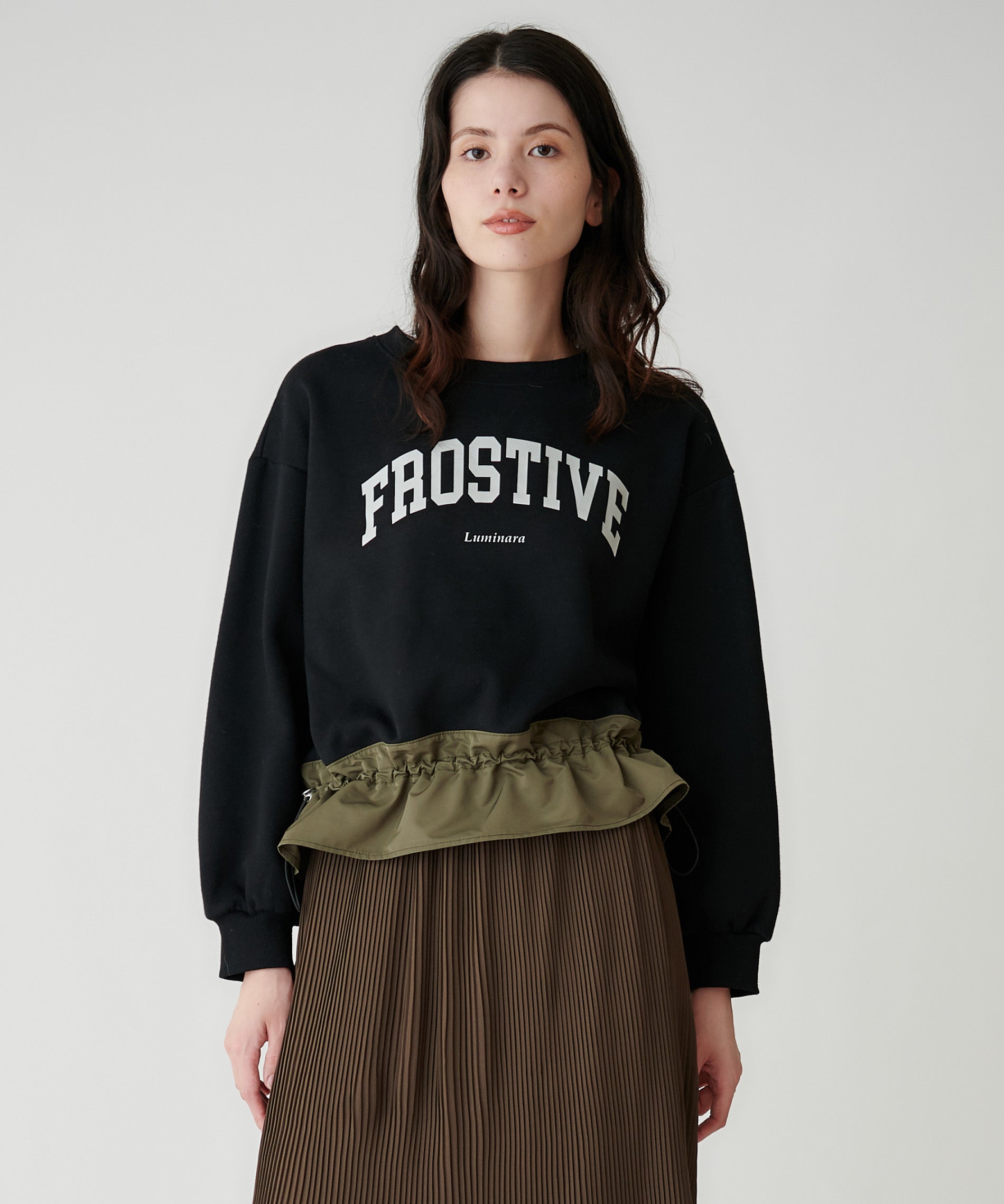 裾ドロストロゴスウェット – FACE SANS FARD