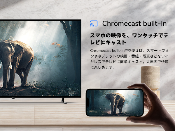 FPD 55インチ 4K UHD スマートテレビ | シームレスなストリーミングと