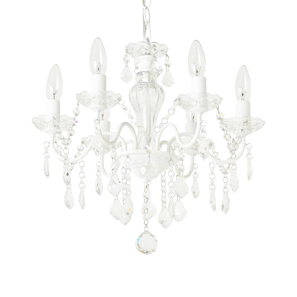 アントイン シャンデリア 6灯 ホワイト | Francfranc（フランフラン