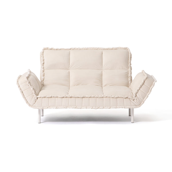 ピソラ コンパクトソファベッド 2 ホワイト（W1270～1720