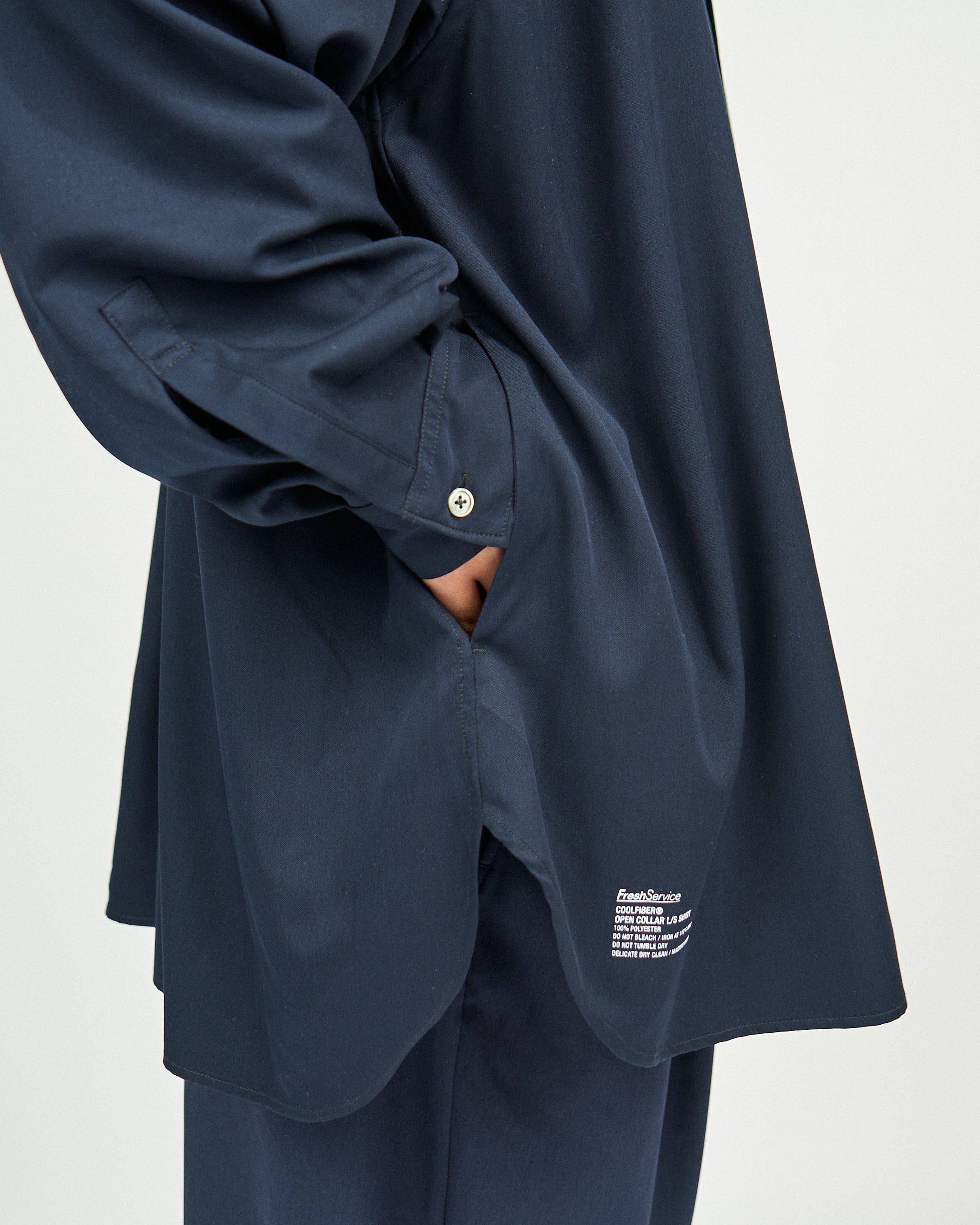 COOLFIBER OPEN COLLAR L/S SHIRT – FreshService KYOTO