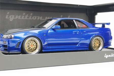 IGモデル IG0017 ニスモ R34 GT-R Zチューン ブルー 限定140台