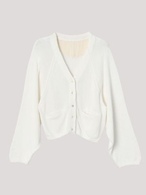 nanadecor(ナナデコール)のオーガニックコットンVネックカーディガン