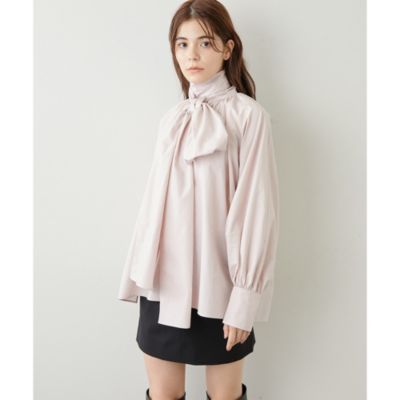 Whim Gazette(ウィム ガゼット)のボウタイドルマンブラウス通販