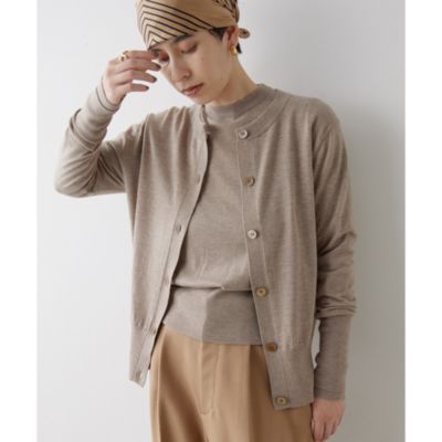 Whim Gazette(ウィム ガゼット)のウールハイゲージカーディガン通販