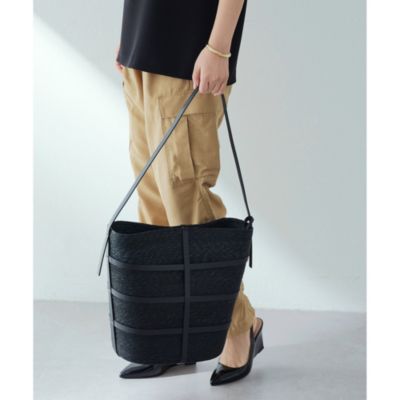 Whim Gazette(ウィム ガゼット)の【CATARZI】ストローショルダーバッグ