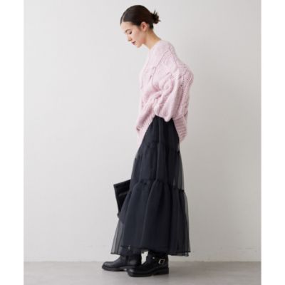 Whim Gazette(ウィム ガゼット)のハンドケーブルプルオーバー通販